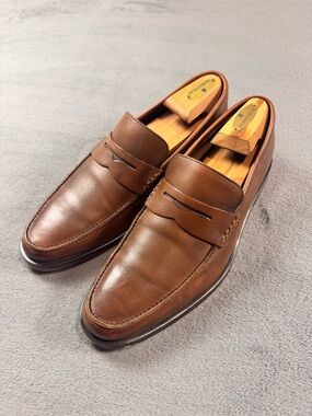 Banana Republic Brown Leather Penny Loafers - Men's